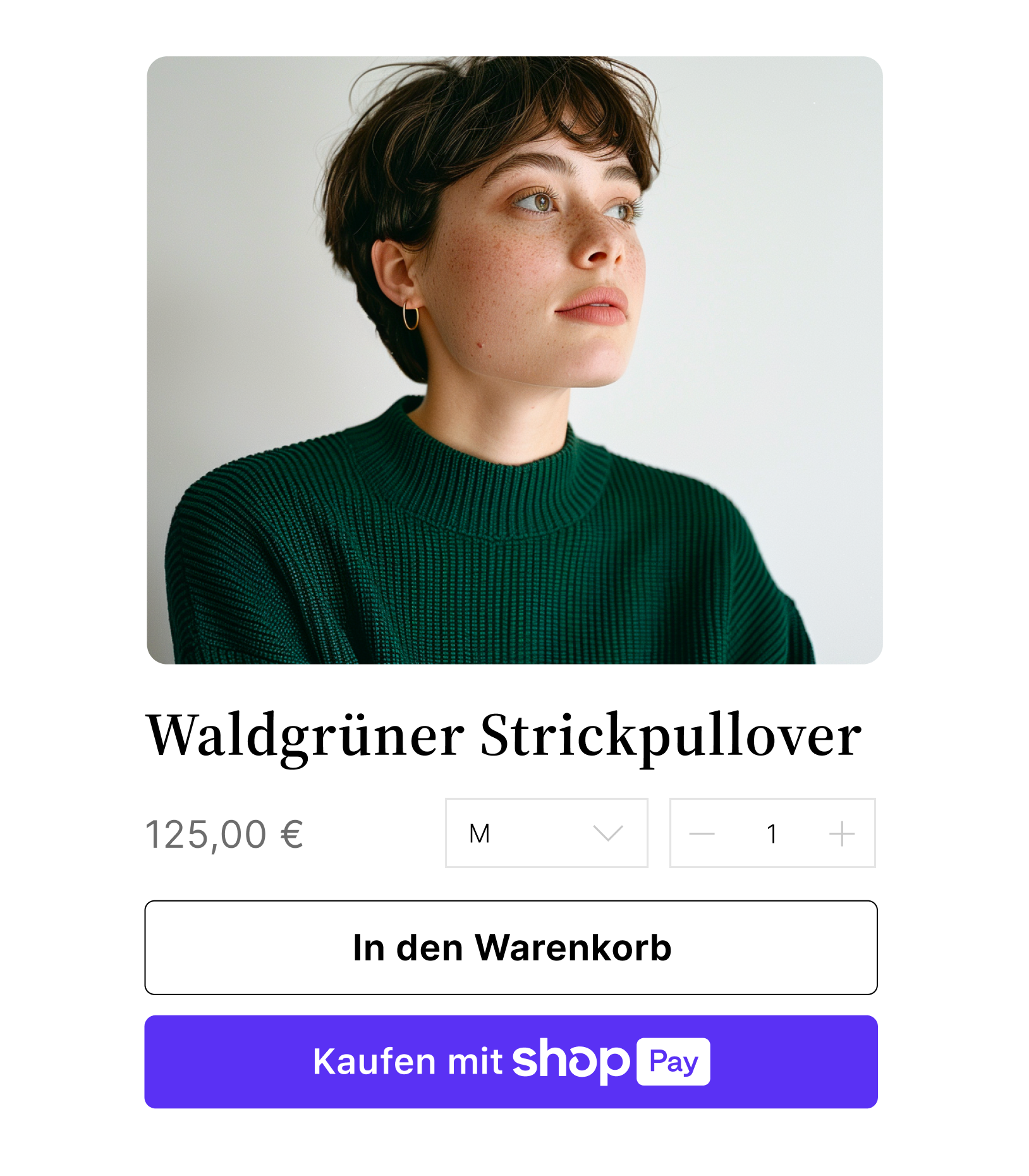 Interaktive Animation, die zeigt, wie schnell und einfach der Shopify Checkout funktioniert